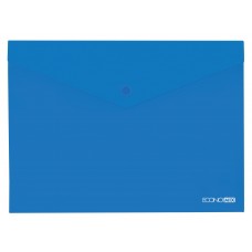 Папка-конверт "Economix" №E31301-82 А4 на кнопці блакитна (непрозор.)(12)(120)