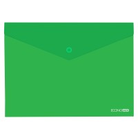 Папка-конверт "Economix" №E31301-84 А4 на кнопці м'ятна (непрозор.)(12)(120)