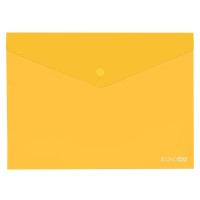 Папка-конверт "Economix" №E31301-85 А4 на кнопці жовта (непрозор.)(12)(120)