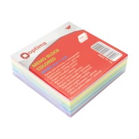 Блок/зам. нкл 80х80мм 250арк. кольор. Люкс "Optima" №O25540