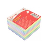 Блок/зам. нкл 80х80мм 500арк. кольоровий "Люкс" "Optima" №O25542(48)