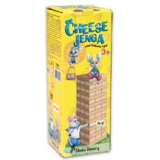 Гра Вежа "Cheese Jenga" 48 брусків,укр. №30718/Strateg/(16)