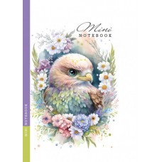 Блокнот А6 48арк. кліт. інтегр. обкл.,мат. лам. №БК023/3/23158/Мандарин/(10)