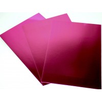 Картон кольор. А4 одностор. 3арк. дзеркальний,рожевий №NPT-009/4411/Мандарин/(50)(120)