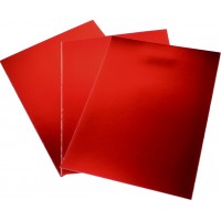Картон кольор. А4 одностор. 3арк. дзеркальний,червоний №NPT-001/4411/Мандарин/(50)(120)