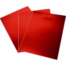 Картон кольор. А4 одностор. 3арк. дзеркальний,червоний №NPT-001/4411/Мандарин/(50)(120)