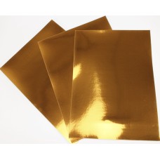 Картон кольор. А4 одностор. 3арк. дзеркальний,золото №NPT-013/4411/Мандарин/(120)