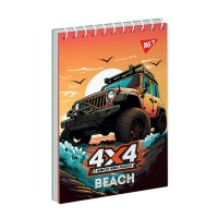 Блокнот пруж. А6 80арк. кліт. карт. обкл. 4х4 №151960/Yes/(6)(210)