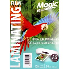 Плівка до ламінатору "Magic" А6 глянц. 80мк 111х154(100)