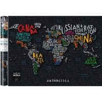 Скретч карта світу "Travel Map Letters World" в тубусі/Dream&Do/