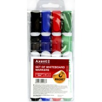 Набір маркерів "Axent" №2552-40 Whiteboard Comfort Grip 4 кольор.(12)