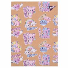 Блокнот А6 80арк. кліт. білила,крафт Anime №152007/Yes/(3)