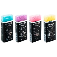 Гумка "Kite" Universe кольорова з глітером,асорті №K24-144(24)(720)