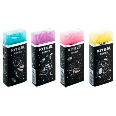 Гумка "Kite" Universe кольорова з глітером,асорті №K24-144(24)(720)