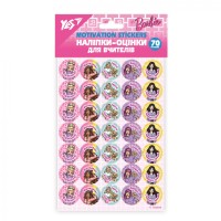 Наліпки-оцінки Yes "Barbie", круглі №955388(100)