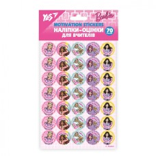 Наліпки-оцінки Yes "Barbie", круглі №955388(100)