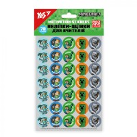 Наліпки-оцінки Yes "Minecraft",круглі №955394(100)