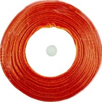 Стрічка атлас 1,2см/22м (помаранчева)(10)