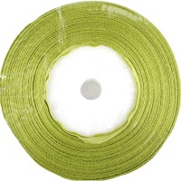 Стрічка атлас 1,2см/22м (оливкова)(10)