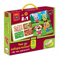 Гра з липучками "Чиє забарвлення? Де чия мордочка?" №VT1310-06(18)
