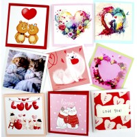 Листівка ручної роботи "Love" міні асорті