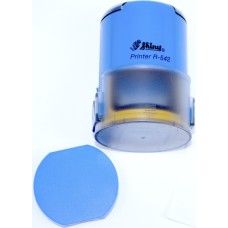 Оснастка автоматична для круг. печ. пласт. d-42мм Shiny №R-542 (кр.синьо-жовта)