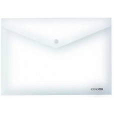 Папка-конверт "Economix" №E31301-00 А4 на кнопці глянець прозора(12)(120)