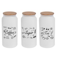 Банка скло "Herevin Ice Colour Tea-Coffee-Sugar" 1,4л з кришкою №232002-262(12)