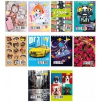 Блокнот пруж. верх. А7 карт. 72арк. кліт. №АП-1715/Апельсин/(36)