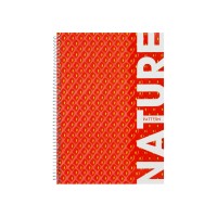 Блокнот пруж. бок. А4 80арк. кліт. карт. "Optima" Nature №O20330-05(2)(4)(30)