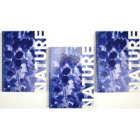 Блокнот пруж. бок. А5 80арк. кліт. карт. "Optima" Nature №O20332-03(5)(50)