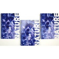 Блокнот пруж. бок. А5 80арк. кліт. карт. "Optima" Nature №O20332-03(5)(50)