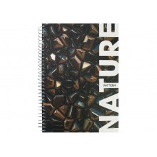 Блокнот пруж. бок. А5 80арк. кліт. карт. "Optima" Nature №O20332-30(5)(50)