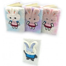 Блокнот А5 80арк. пухнастий "Rabbit" мікс №MRB2338-6