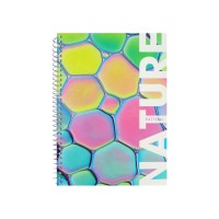 Блокнот пруж. бок. А5 80арк. кліт. карт. "Optima" Nature №O20332-01(5)(50)