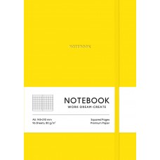 Блокнот А5 96арк. кліт. еко шкіра обкл.,лимонний №A5-7114K/Школярик/(12)