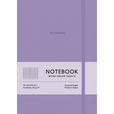 Блокнот А5 96арк. кліт. еко шкіра обкл.,фіолетовий №A5-7116K/Школярик/(12)