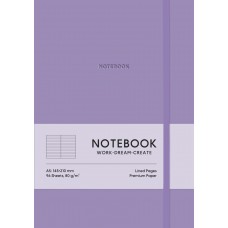 Блокнот А5 96арк. лін. еко шкіра обкл.,фіолетовий №A5-7124L/Школярик/(12)