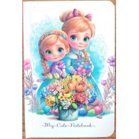 Блокнот А6 64арк. кліт. №9500/БК038/01/Мандарин/(120)