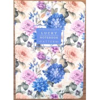 Блокнот А6 64арк. кліт. №9511/БК038/12/Мандарин/(120)