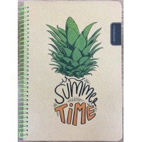 Блокнот пруж. А5 80арк. кліт. №9592/БК041/01/Мандарин/(60)