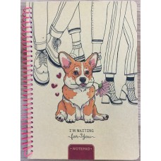 Блокнот пруж. А5 80арк. кліт. №9596/БК041/05/Мандарин/(60)