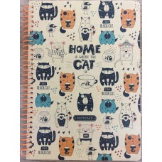 Блокнот пруж. А5 80арк. кліт. №9598/БК041/07/Мандарин/(60)