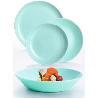 Сервіз столовий скло 18предм. "Luminarc. Pampille Turquoise" №Q6154/75003