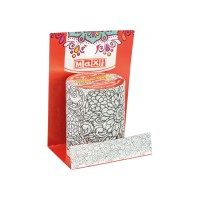 Стрічка декор. "Maxi" з принтом для розмальовування 50ммх2м №MX62056(20)