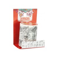 Стрічка декор. "Maxi" з принтом для розмальовування 50ммх2м №MX62057(20)