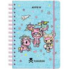 Блокнот пруж. А5 80арк. кліт. тв. обкл. Tokidoki №TK24-190/Kite/(10)