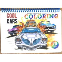 Книжка-розмальовка пруж. А5 20арк. "Мандарин" зі стікерами №9620/Р096/4(60)