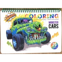 Книжка-розмальовка пруж. А5 20арк. "Мандарин" зі стікерами №9622/Р096/6(60)