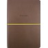 Планер А5 208арк. недат лін. крем.блок,еко шкіра обкл.,коричневий №A5-7103/Школярик/(12)